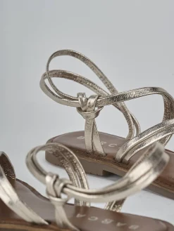 Hot Sandali tacco 1cm pelle Donna Sandali Tacco Basso