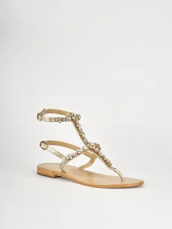 Best Sandali tacco 1cm pelle Donna Sandali Tacco Basso