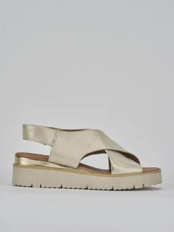 Online Sandali tacco 3cm pelle Donna Sandali Tacco Basso