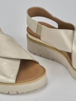 Online Sandali tacco 3cm pelle Donna Sandali Tacco Basso