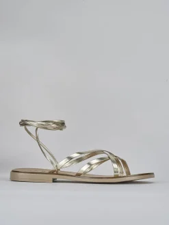 Online Sandali tacco 1cm pelle Donna Sandali Tacco Basso