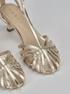 Best Sandali tacco 5cm pelle Donna Sandali Tacco Alto