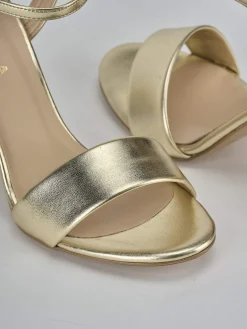 New Sandali tacco 7cm pelle Donna Sandali Tacco Alto