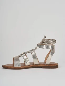 Sale Sandali tacco 1cm pelle Donna Sandali Tacco Basso