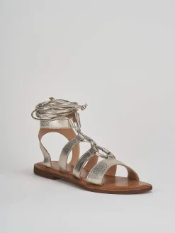 Sale Sandali tacco 1cm pelle Donna Sandali Tacco Basso