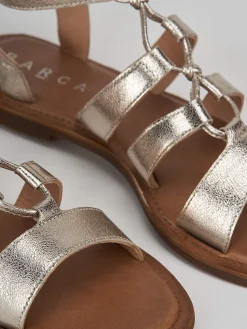 Sale Sandali tacco 1cm pelle Donna Sandali Tacco Basso