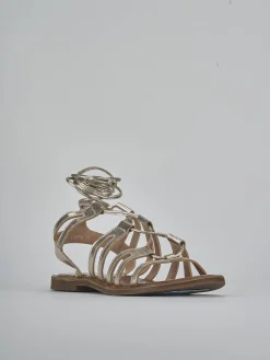 Discount Sandali tacco 1cm pelle Donna Sandali Tacco Basso