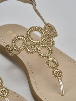 Discount Sandali tacco 1cm pelle Donna Sandali Tacco Basso