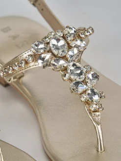 Discount Sandali tacco 1cm pelle Donna Sandali Tacco Basso