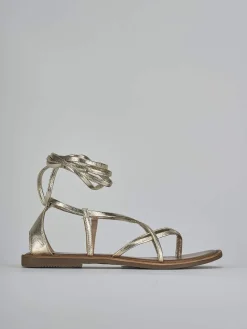 Hot Sandali tacco 1cm pelle Donna Sandali Tacco Basso