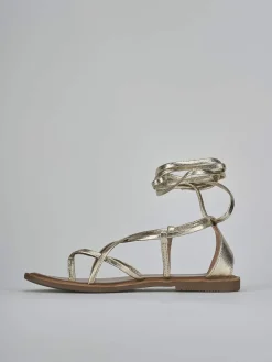 Hot Sandali tacco 1cm pelle Donna Sandali Tacco Basso