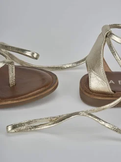 Hot Sandali tacco 1cm pelle Donna Sandali Tacco Basso