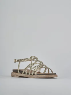 Clearance Sandali tacco 2cm pelle Donna Sandali Tacco Basso