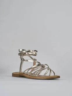 Clearance Sandali tacco 1cm pelle Donna Sandali Tacco Basso