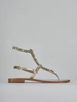 Sale Sandali tacco 1cm pelle Donna Sandali Tacco Basso