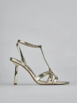 New Sandali tacco 9cm pelle Donna Sandali Tacco Alto