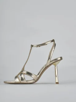 New Sandali tacco 9cm pelle Donna Sandali Tacco Alto