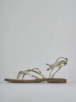 Online Sandali tacco 1cm pelle Donna Sandali Tacco Basso