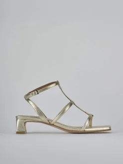 Best Sandali tacco 4cm pelle Donna Sandali Tacco Basso