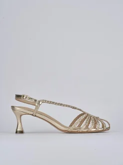 Discount Sandali tacco 5cm pelle Donna Sandali Tacco Alto