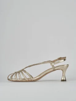 Discount Sandali tacco 5cm pelle Donna Sandali Tacco Alto