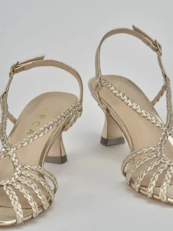 Discount Sandali tacco 5cm pelle Donna Sandali Tacco Alto