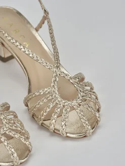 Discount Sandali tacco 5cm pelle Donna Sandali Tacco Alto