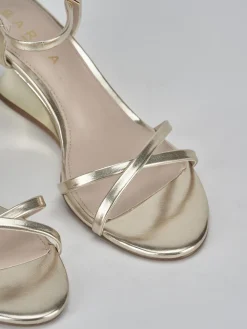 Hot Sandali tacco 5cm pelle Donna Sandali Tacco Alto