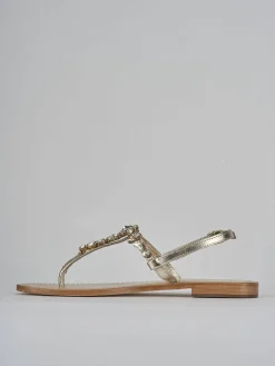 Discount Sandali tacco 1cm pelle Donna Sandali Tacco Basso