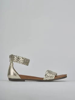 Clearance Sandali tacco 2cm pelle Donna Sandali Tacco Basso