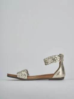 Clearance Sandali tacco 2cm pelle Donna Sandali Tacco Basso