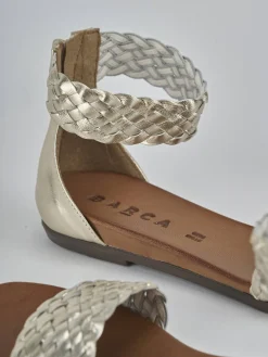 Clearance Sandali tacco 2cm pelle Donna Sandali Tacco Basso