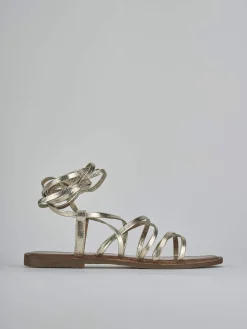 Discount Sandali tacco 1cm pelle Donna Sandali Tacco Basso