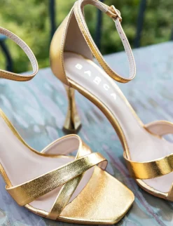 Discount Sandali tacco 9cm pelle Donna Sandali Tacco Alto