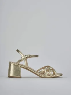 New Sandali tacco 5cm pelle Donna Sandali Tacco Alto