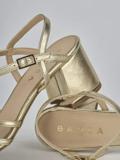 New Sandali tacco 5cm pelle Donna Sandali Tacco Alto