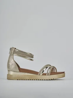 Sale Sandali tacco 3cm pelle Donna Sandali Tacco Basso