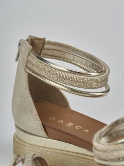 Sale Sandali tacco 3cm pelle Donna Sandali Tacco Basso