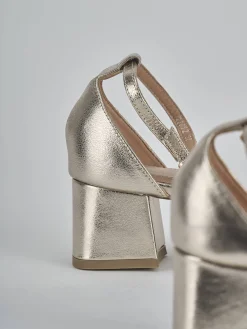 Clearance Sandali tacco 5cm pelle Donna Sandali Tacco Alto