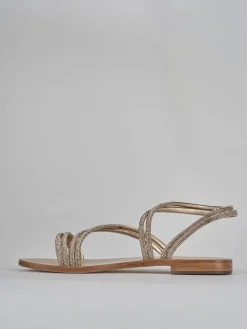 Hot Sandali tacco 1cm pelle Donna Sandali Tacco Basso