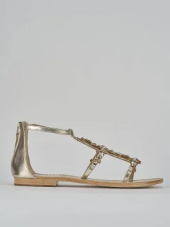 Sale Sandali tacco 1cm pelle Donna Sandali Tacco Basso