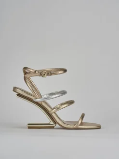 Clearance Sandali tacco 9cm pelle Donna Sandali Tacco Alto