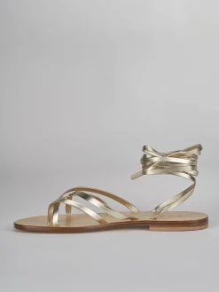 Online Sandali tacco 1cm pelle Donna Sandali Tacco Basso