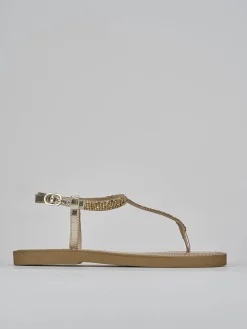 Discount Sandali tacco 1cm pelle Donna Sandali Tacco Basso