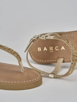 Discount Sandali tacco 1cm pelle Donna Sandali Tacco Basso