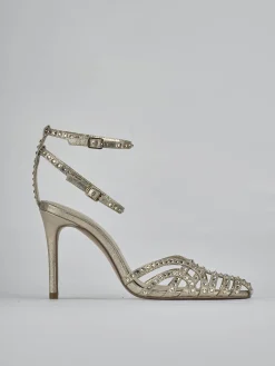 Outlet Sandali tacco 8cm pelle Donna Sandali Tacco Alto