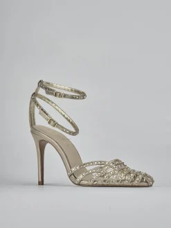 Outlet Sandali tacco 8cm pelle Donna Sandali Tacco Alto