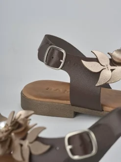 Discount Sandali tacco 1cm pelle Donna Sandali Tacco Basso