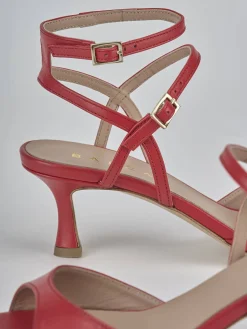 Discount Sandali tacco 5cm pelle Donna Sandali Tacco Alto