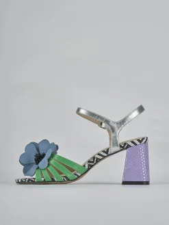 Sandali tacco 7cm pelle Donna Sandali Tacco Alto